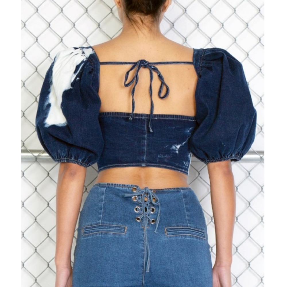 Puff Sleeve Corset - Picture 4 of 7